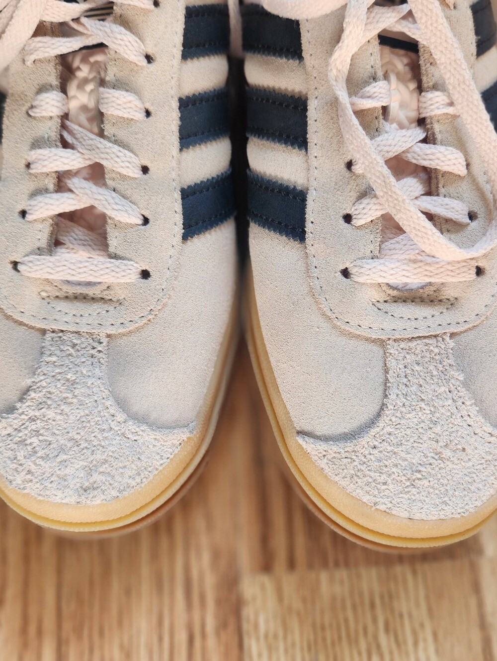 Adidas Women’s Light Pink Platform Gazelle Size 8 - Picture 4 of 8
